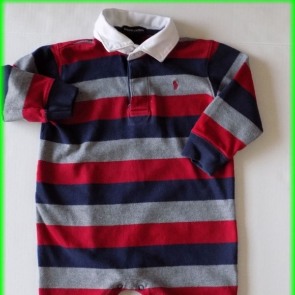 Ralph Lauren Bundle Boys Rompers Size 12 to 18 Mo - Picture 3 of 7
